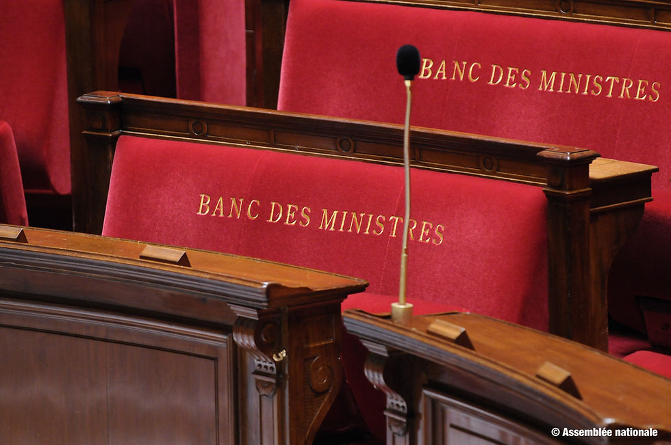 banc des ministres à l'assemblée nationale