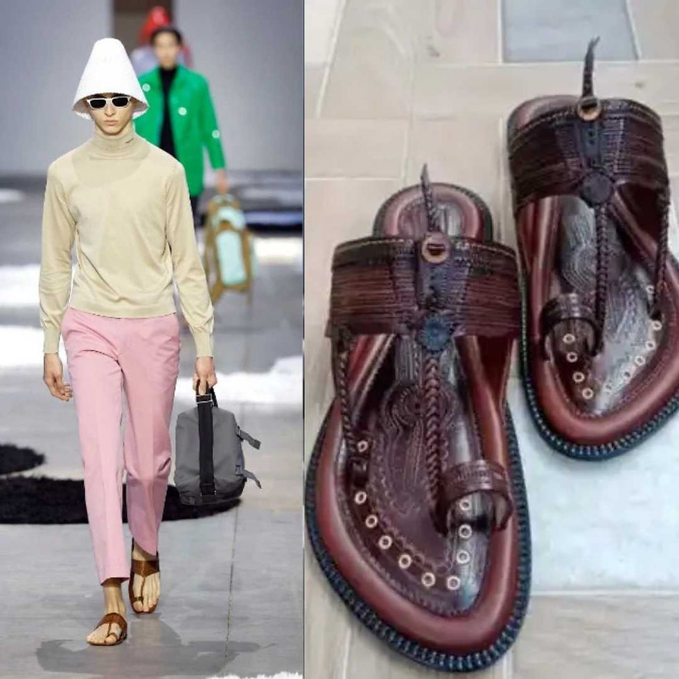 Prada's Kolhapuri-inspired sandals