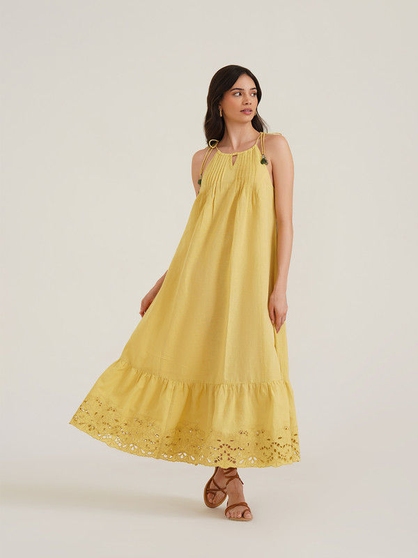 Shopdibz Anahit - Stylish Linen Maxi Dress
