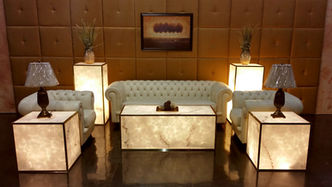 Faux Marble Glowing Furniture