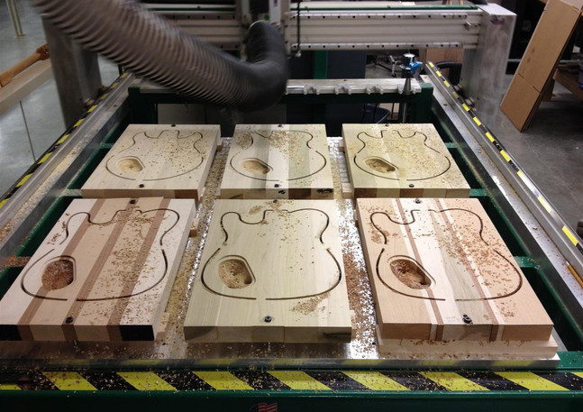 CNC Routed Guitar body