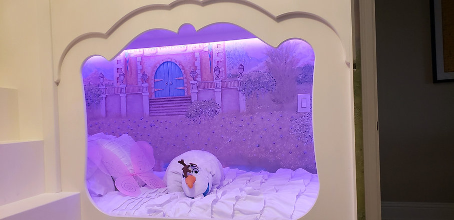 Frozen inspired Princess Bedroom