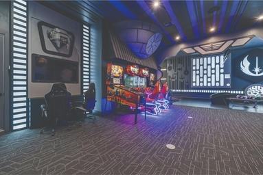 Star Wars Bowling Alley Arcade Game Room