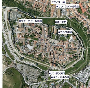 カルカッソンヌ地図