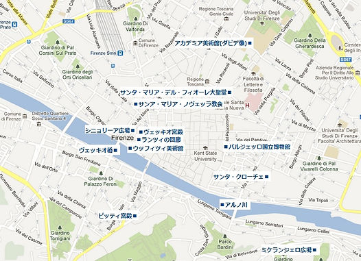 イタリア・フィレンツェ地図