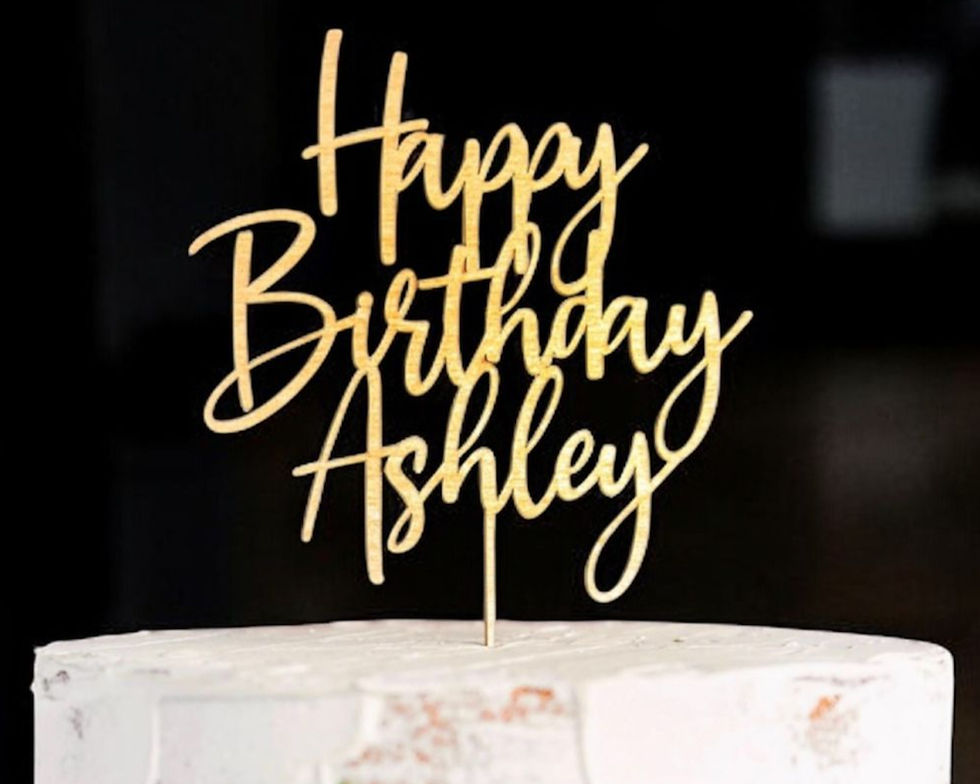 Thumbnail: Happy Birthday Cake Topper