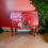 Thumbnail: French Red Asian Bombe Chest with Peacock Floral Theme