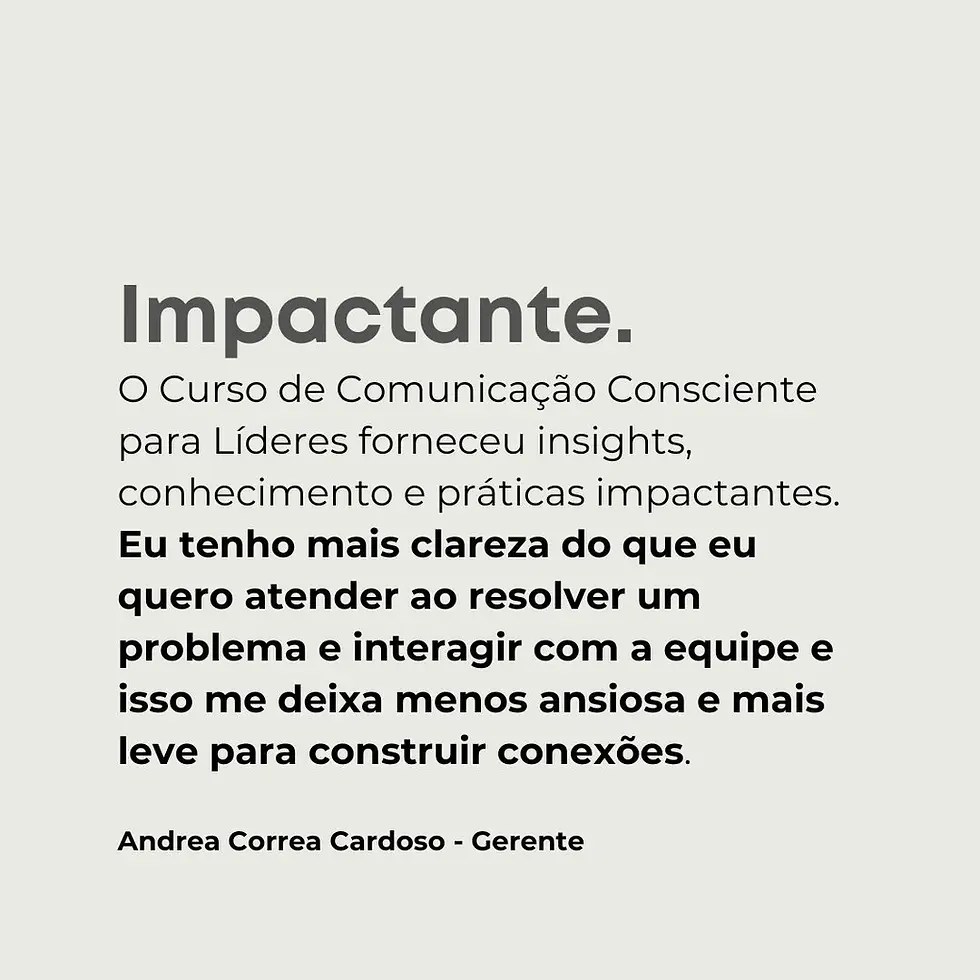 Comunicação Consciente para Líderes