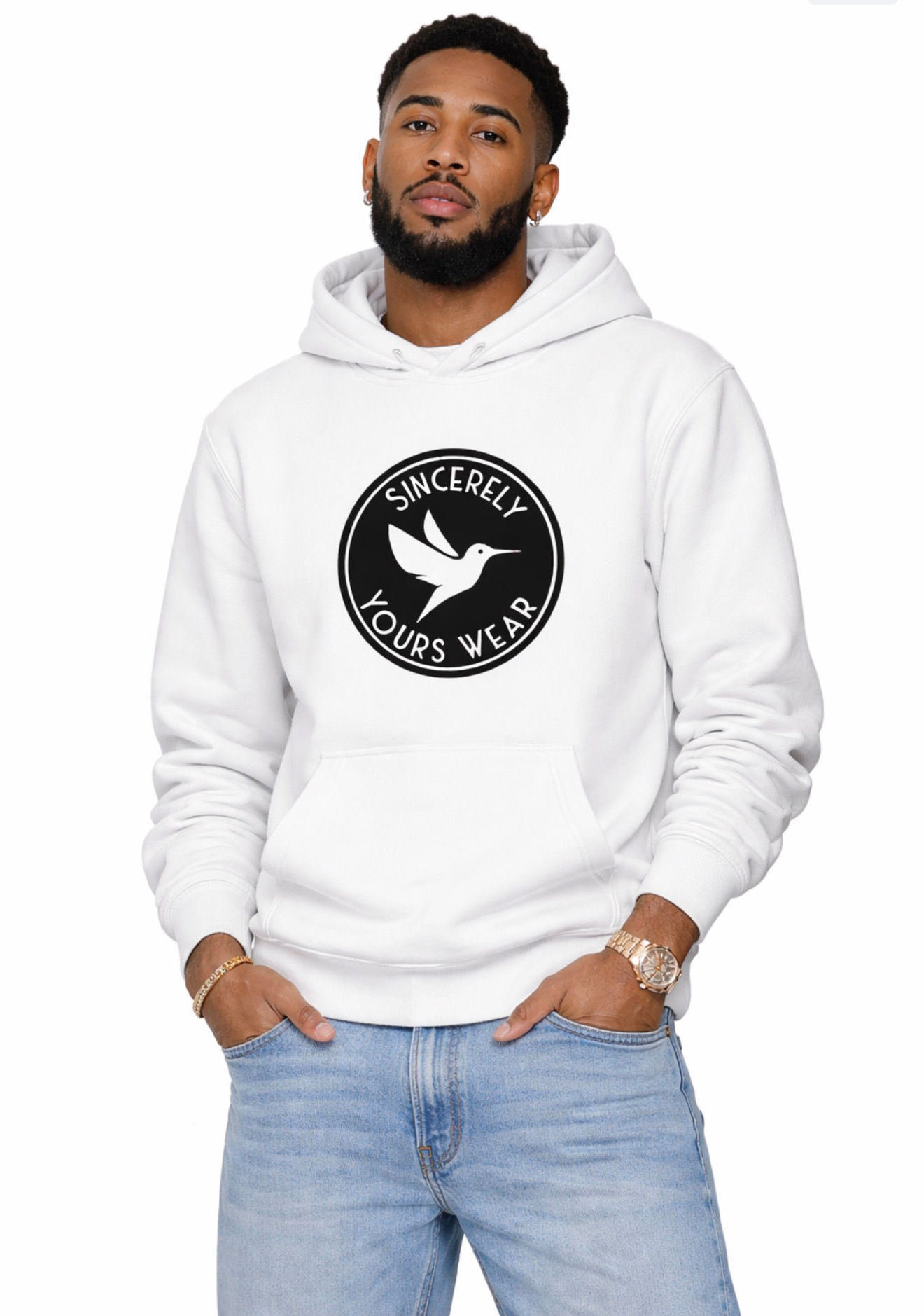 LOGO HOODIE - WHITE