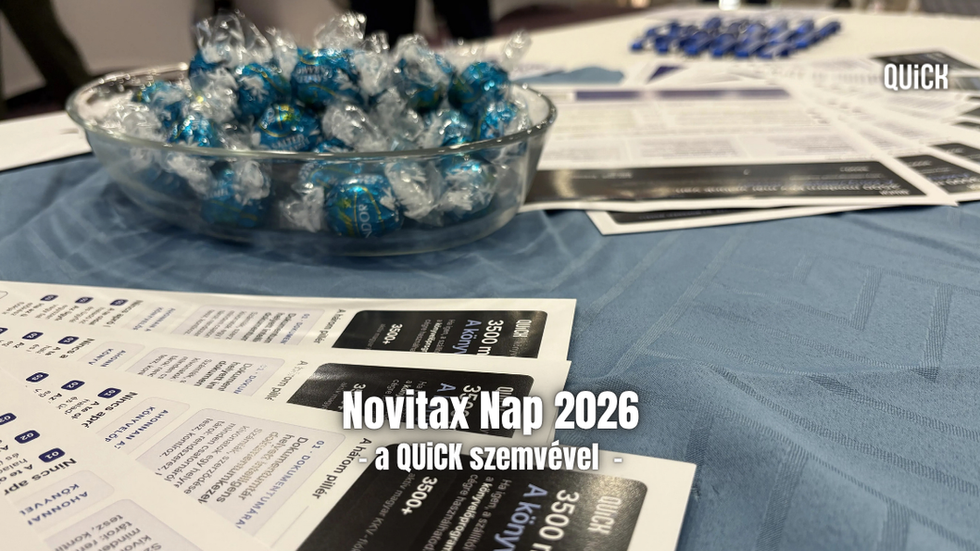 Novitax Nap 2026 találkozások visszajelzések és kemény kérdések felirat QUiCK