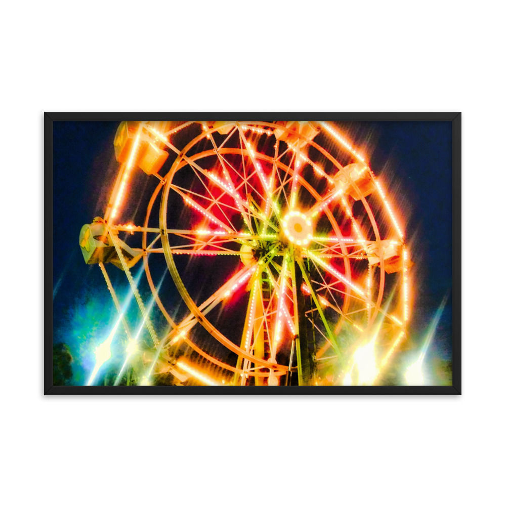 CDSlams360 Americana Collection Broadway Boardwalk Wood Framed Print #0076