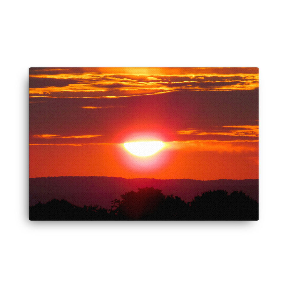 Sunsets360 Collection New River Heat Wave On Canvas #7677