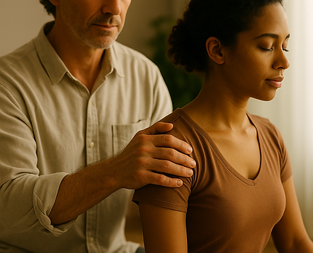 Hands-on fascia unwinding and embodied support.