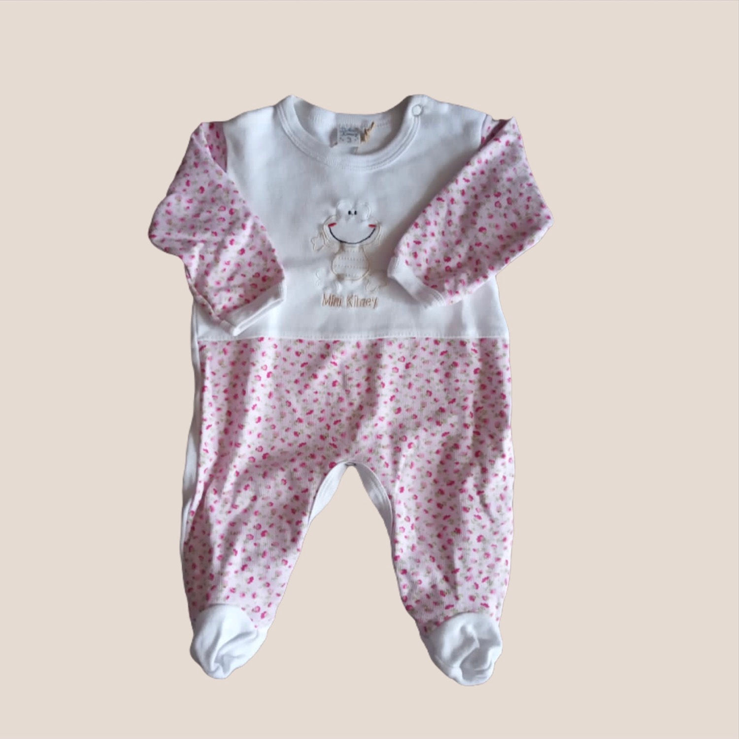 Enterito con pie algodón 3 meses