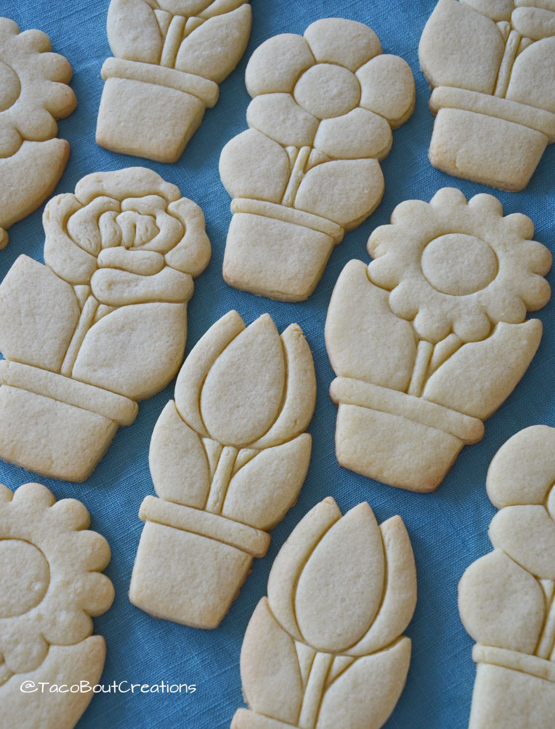 1 dozen Naked Sugar Cookie Flowers