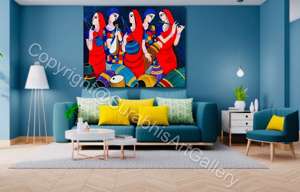Thumbnail: “Innate Melodies” -handmade modern contemporary painting