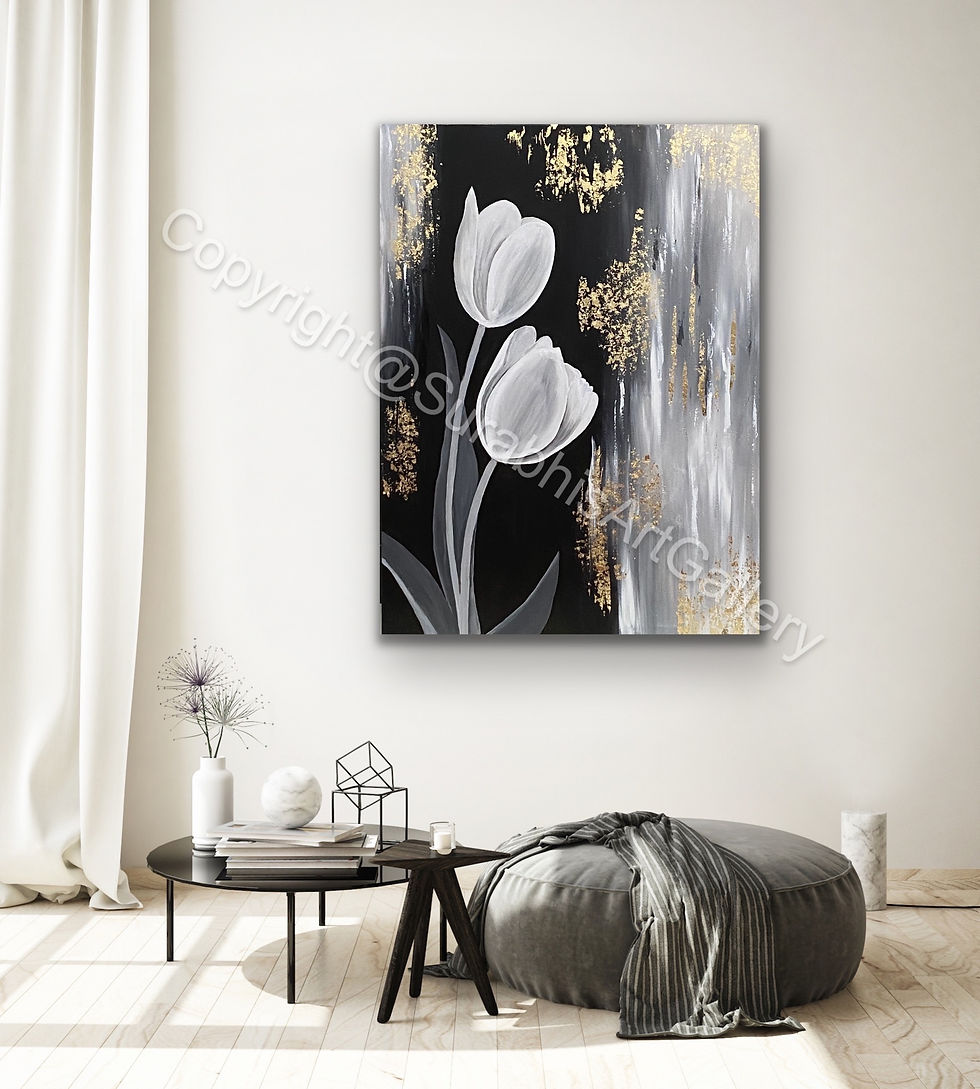Thumbnail: “Beauty in Bloom” -handmade modern contemporary painting