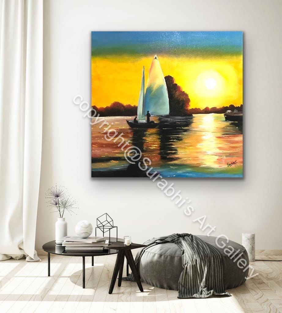 Thumbnail: Landscapes. -handmade modern contemporary painting