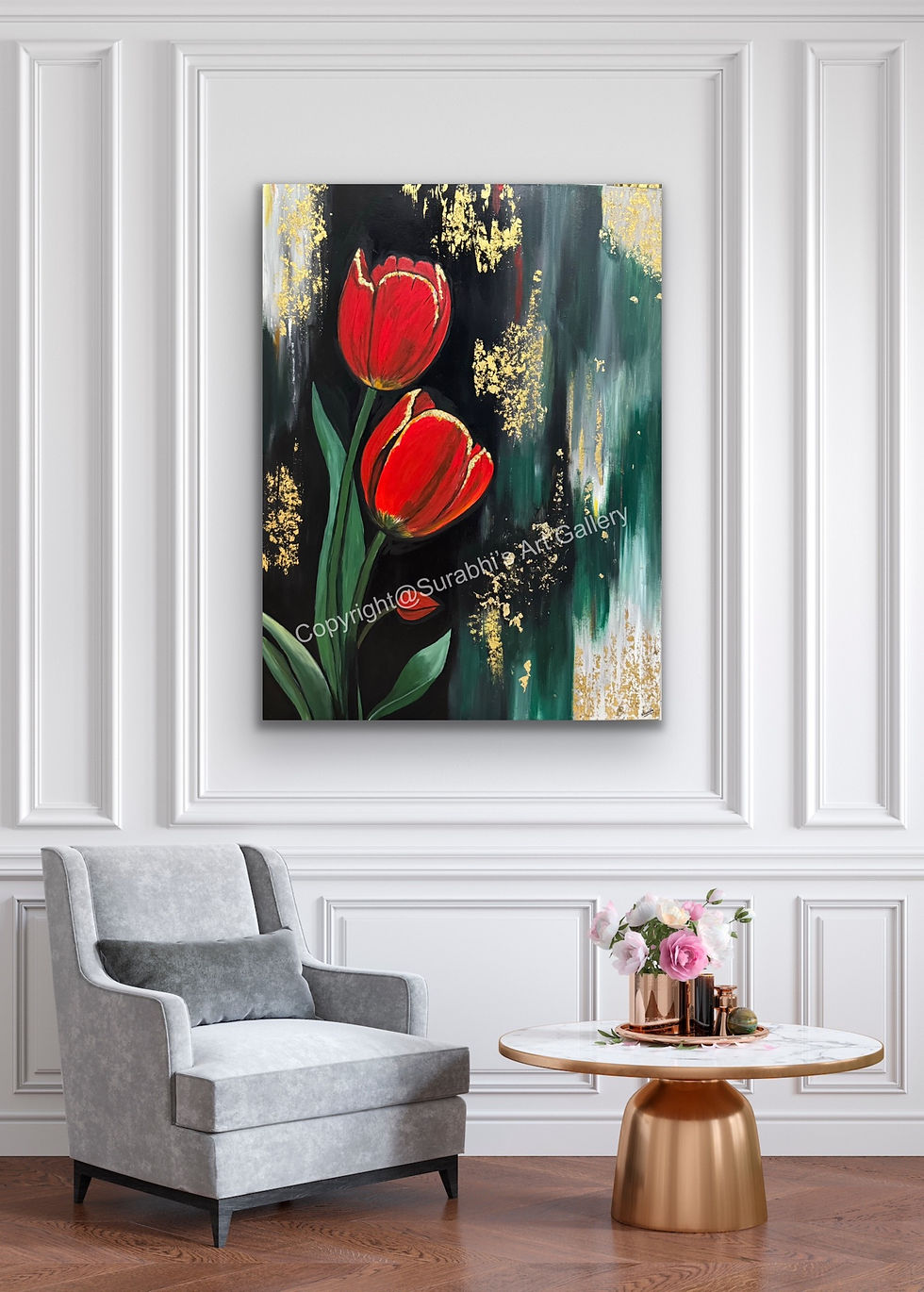 Thumbnail: “Beauty in Bloom” -handmade modern contemporary painting