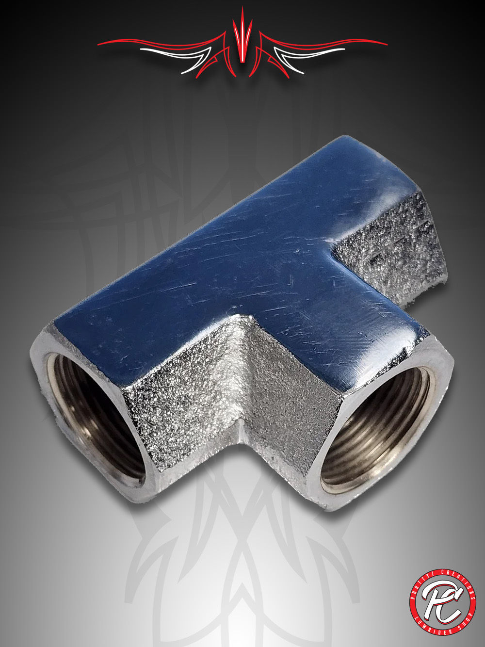 3/4 F - 3/4 F - 3/4 F Tee (Chrome)