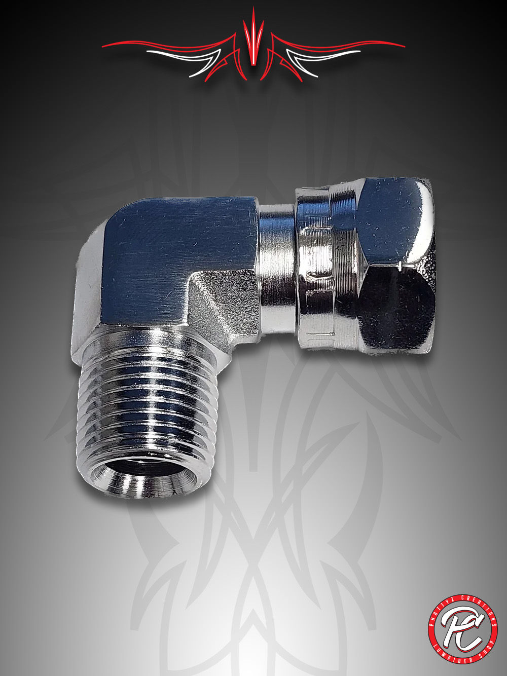 1/2 - 1/2 Swivel Elbow (Chrome)