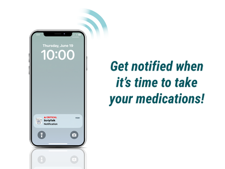 Announcing: Medication Reminders Now Available on ScripTalk Mobile iOS App