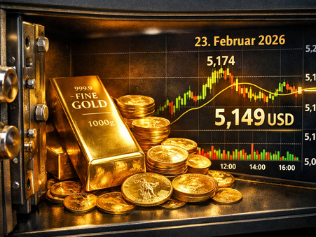 Goldpreis heute: Stabile Stärke über 5.000 USD pro Unze