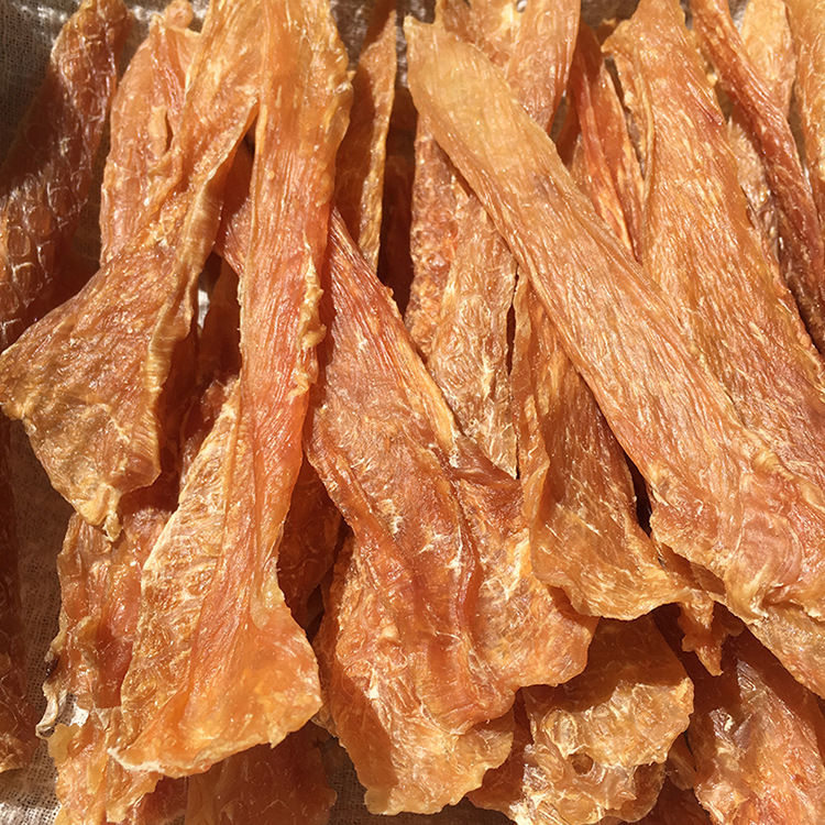 Pet Dog Snacks Air-Dried Pure Meat Chicken Breast Jerky Slices Duck Meat Golden