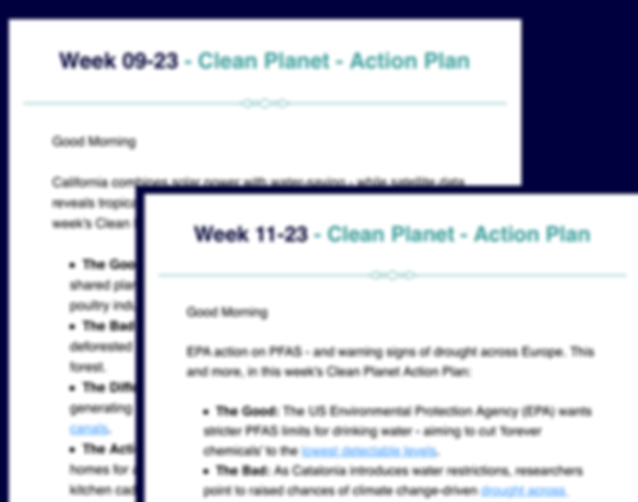 Examples of Action Plan emails
