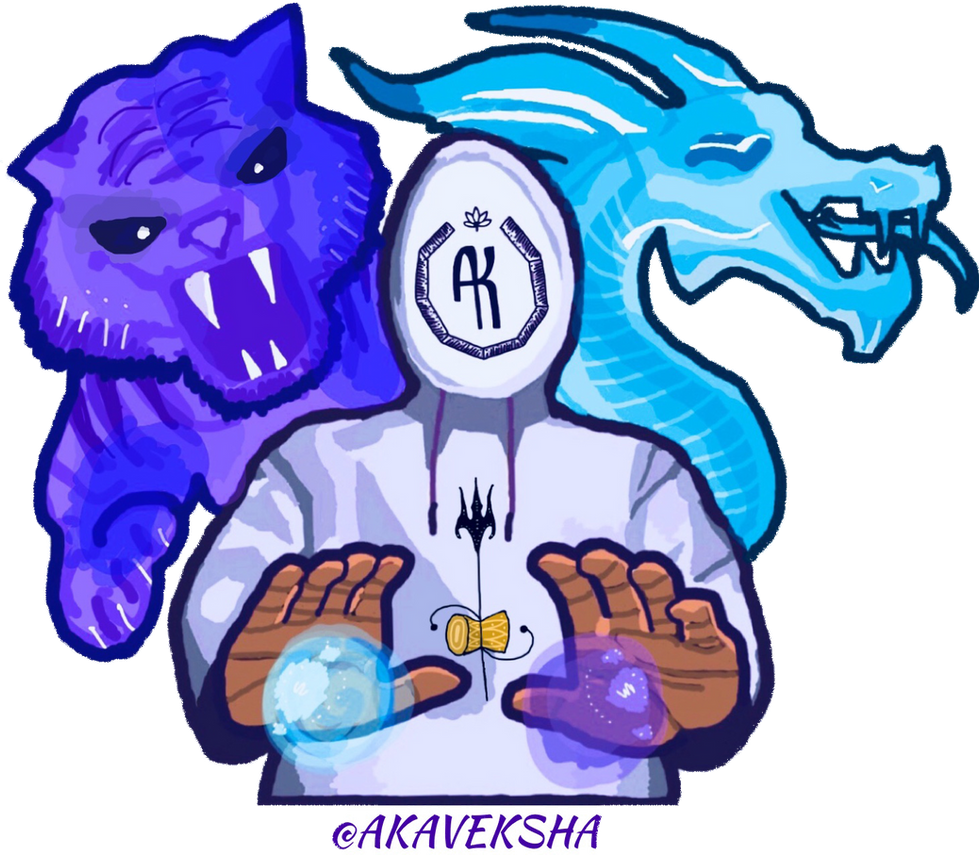 AK Logo with Creative Tiger + Dragon Graphic