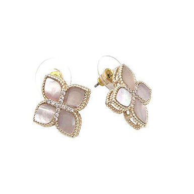 Mother of Pearl Princess Flower Earrings