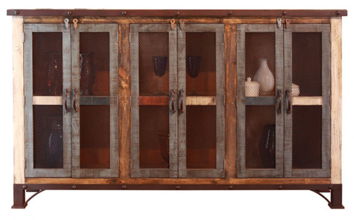 antique multi color console | southernsoul.design