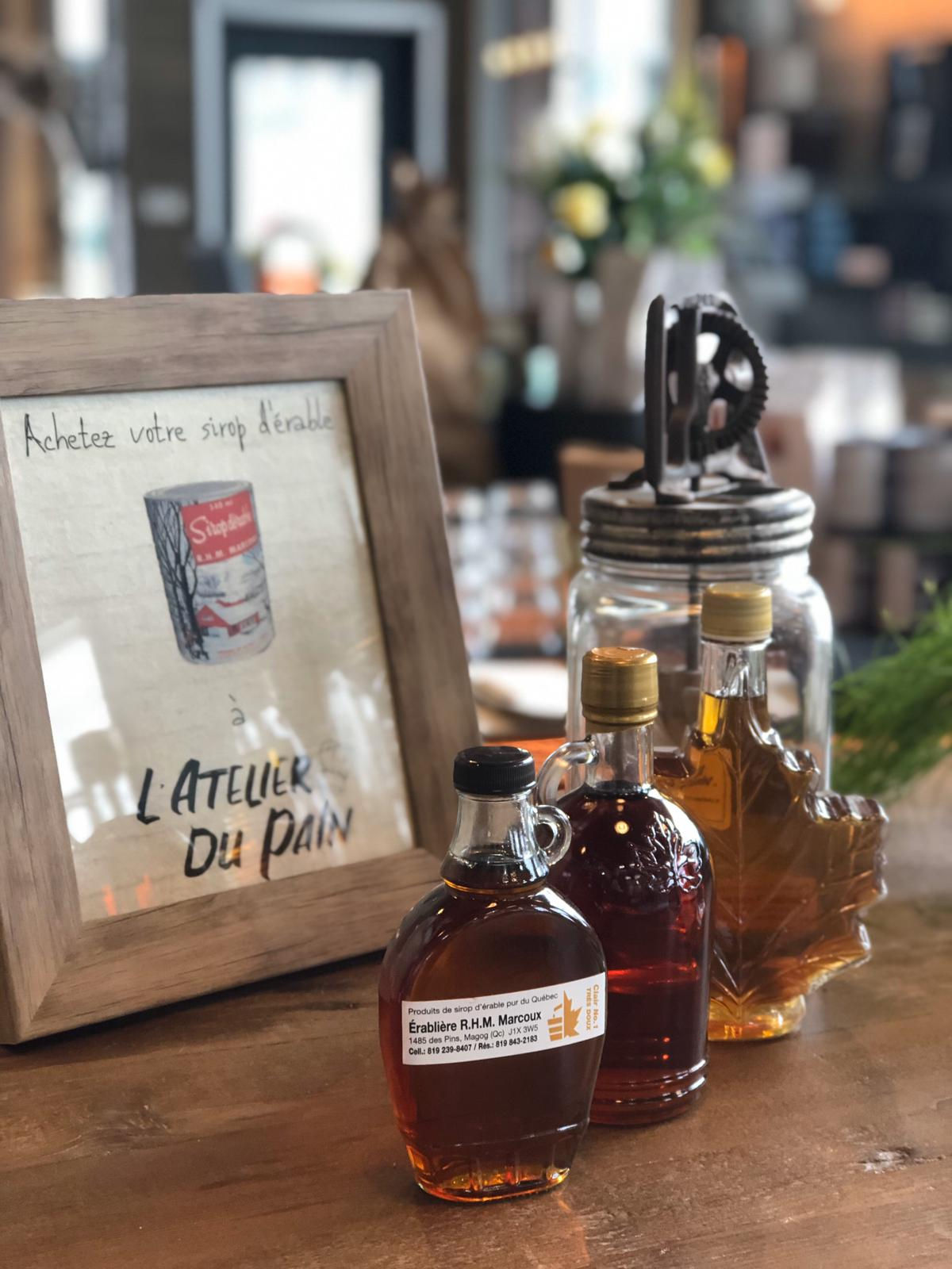 Bouteille en verre Sirop d'érable (250ml et 500ml)