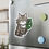 Thumbnail: Gandalf - Kawaii White and Gray Tabby Cat Vinyl Decal Sticker