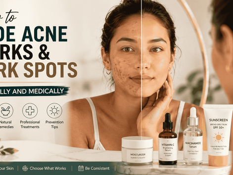 How to Fade Acne Marks and Dark Spots: A Complete Guide (Naturally and Medically)