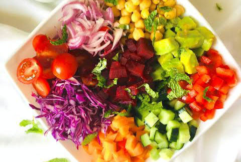 Have the rainbow in your plate 🌈