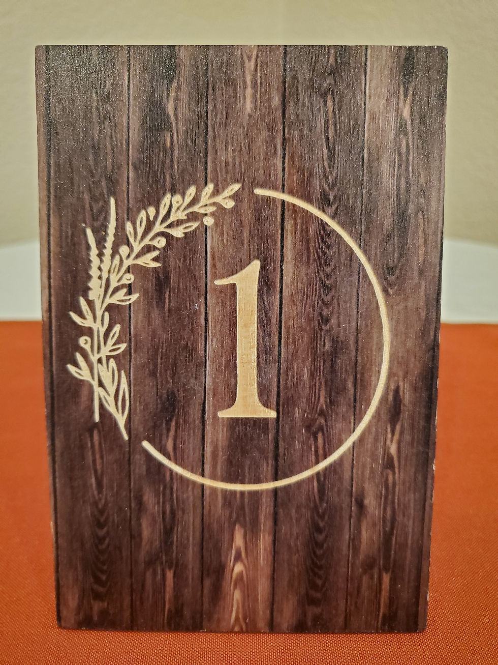 Thumbnail: Dark Wood Table Numbers