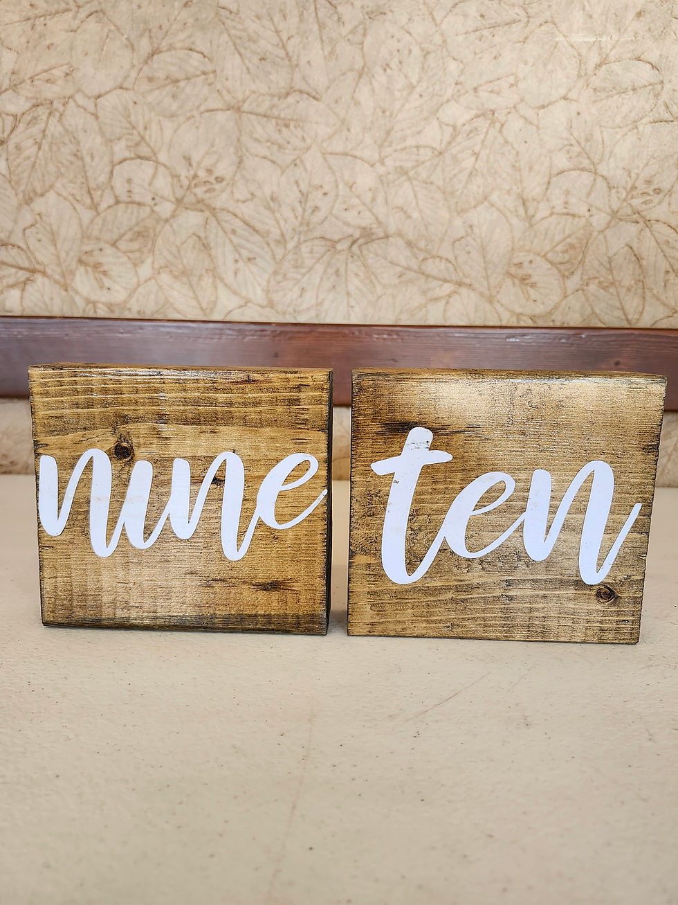 Thumbnail: Wood Block Table Numbers