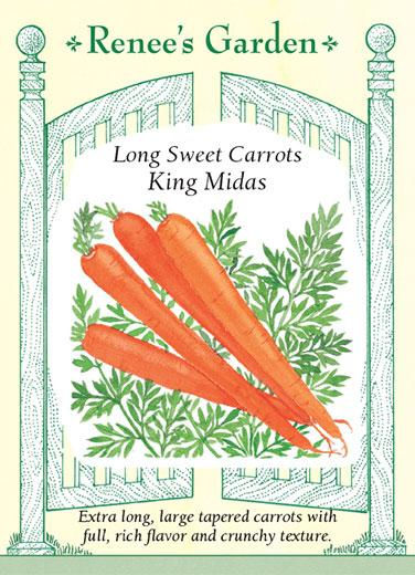 Carrot King Midas Long Seeds