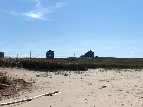 Maison vue de la plage