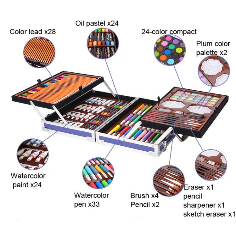 Thumbnail: 2021 New Style Art Supplies 145 in 1 Painting Watercolor Pen Set Children School
