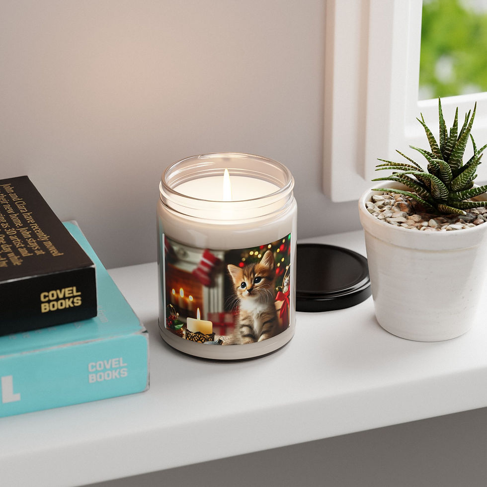 Thumbnail: Holiday Kitten Candle