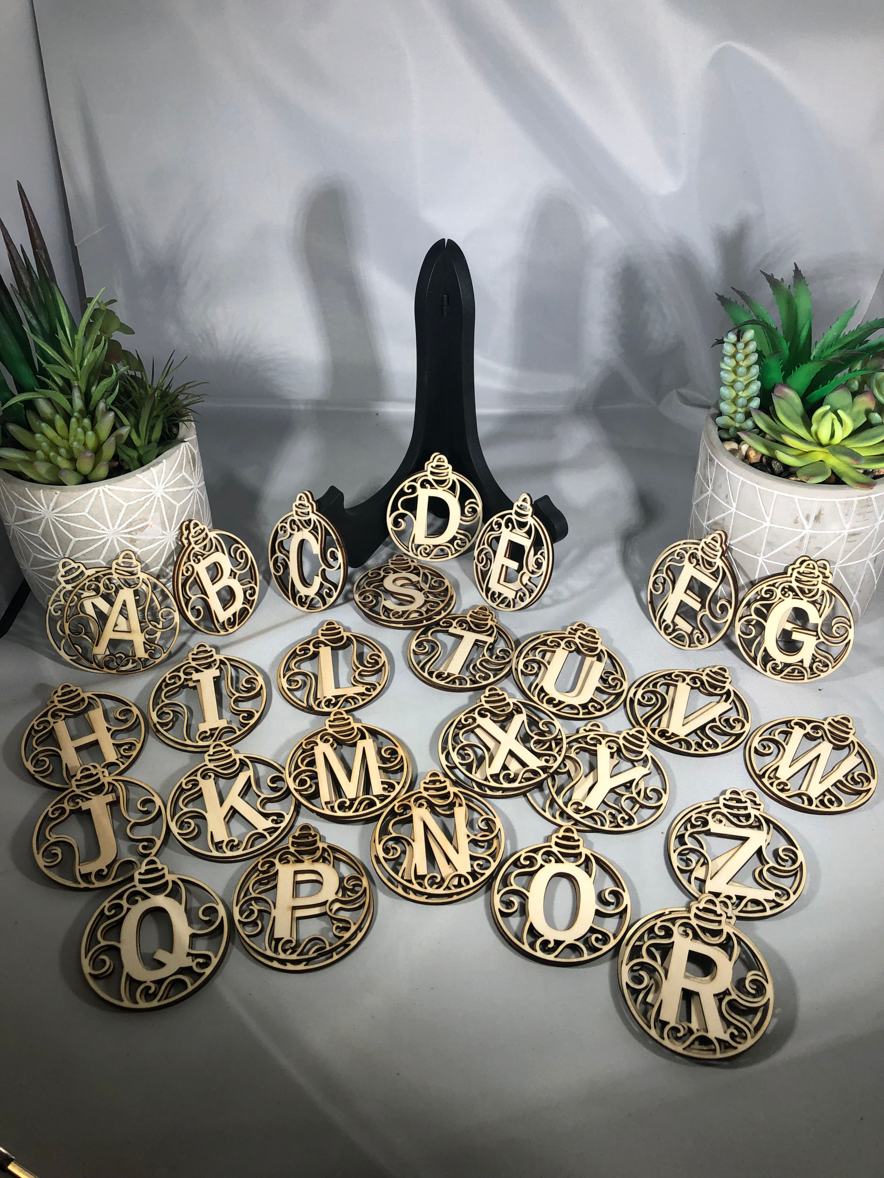 Monogram ornaments