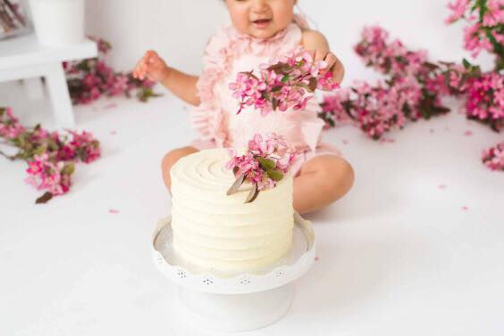 Cherry Blossom Smash Cake