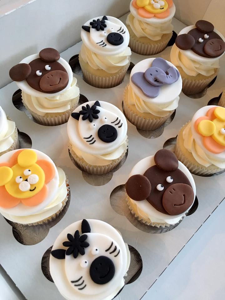 Jungle Animal Cupcakes