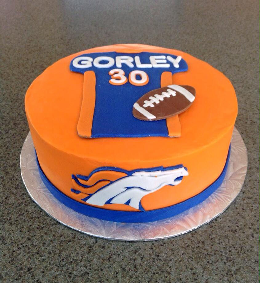 Broncos Themed Cake