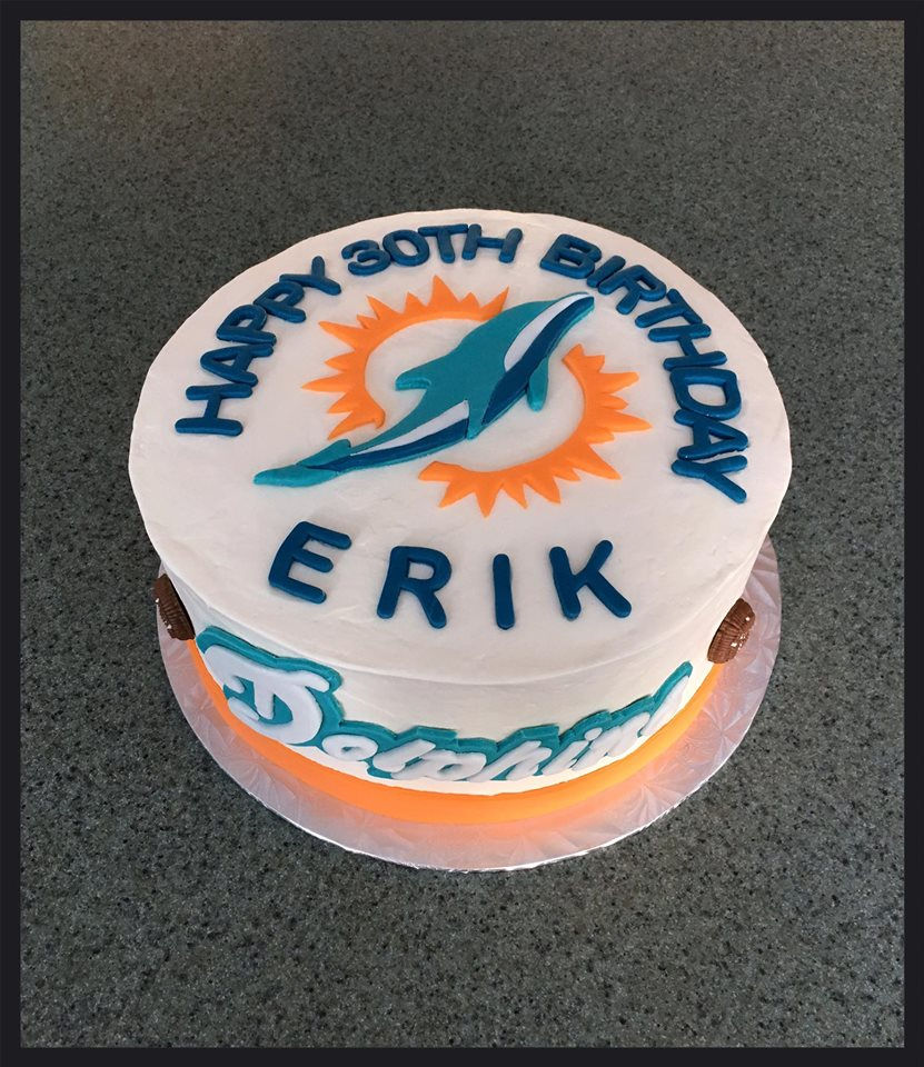 Miami Dolphins Cake