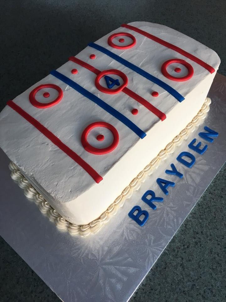 Hockey Rink Cake