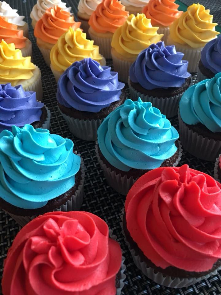 Colourful Swirl Cupcakes