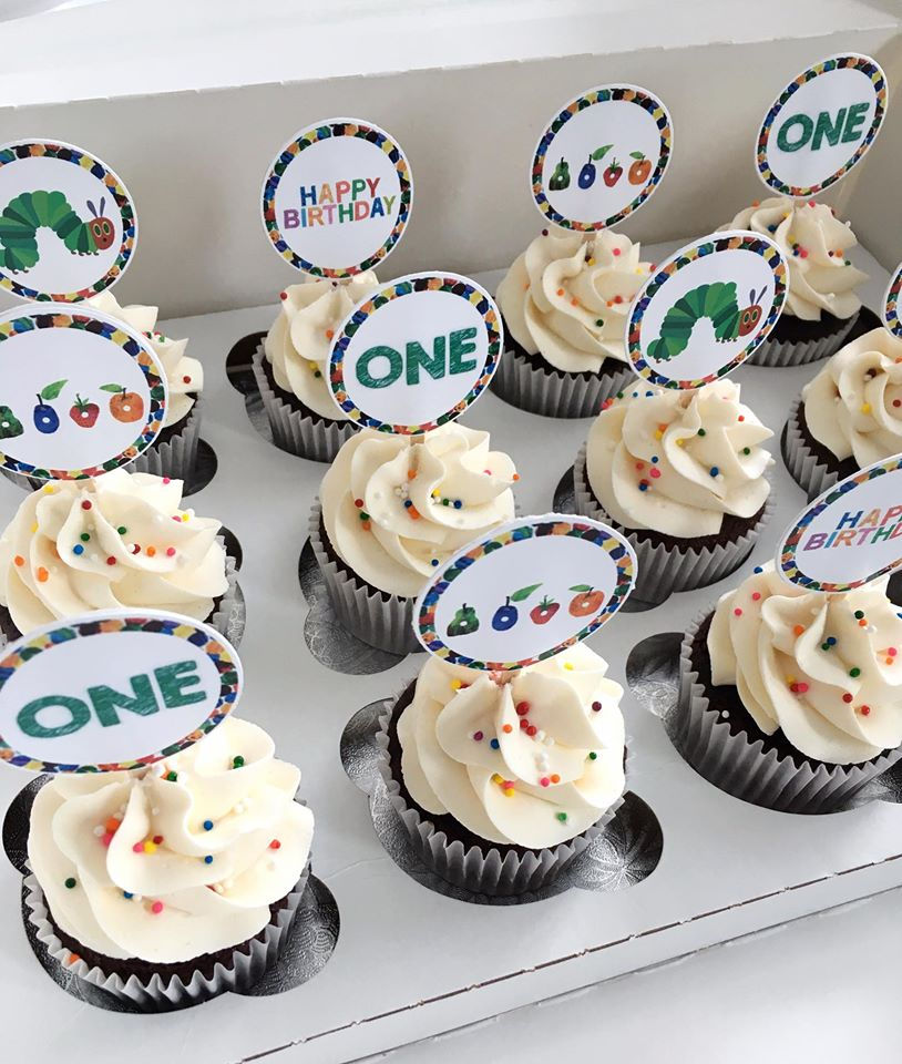 Very Hungry Caterpillar Cupcakes